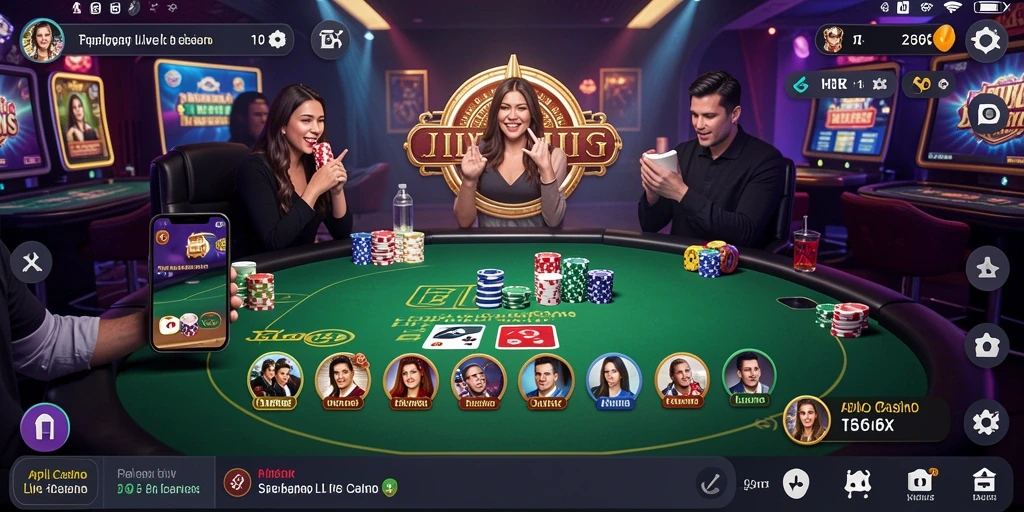 Gameplay Live Casino 116X yang menegangkan dan interaktif.