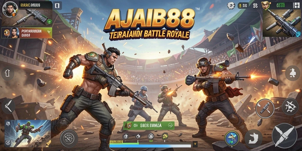 Gameplay AJAIB88 yang penuh aksi di medan pertempuran.