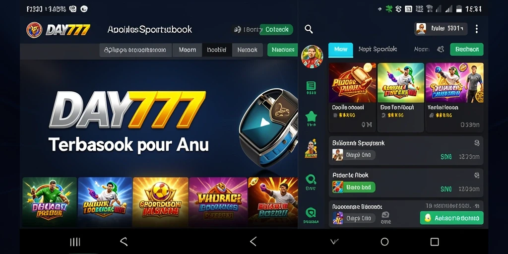 Tampilan gameplay Sportsbook menggambarkan pengalaman taruhan yang mendebarkan.