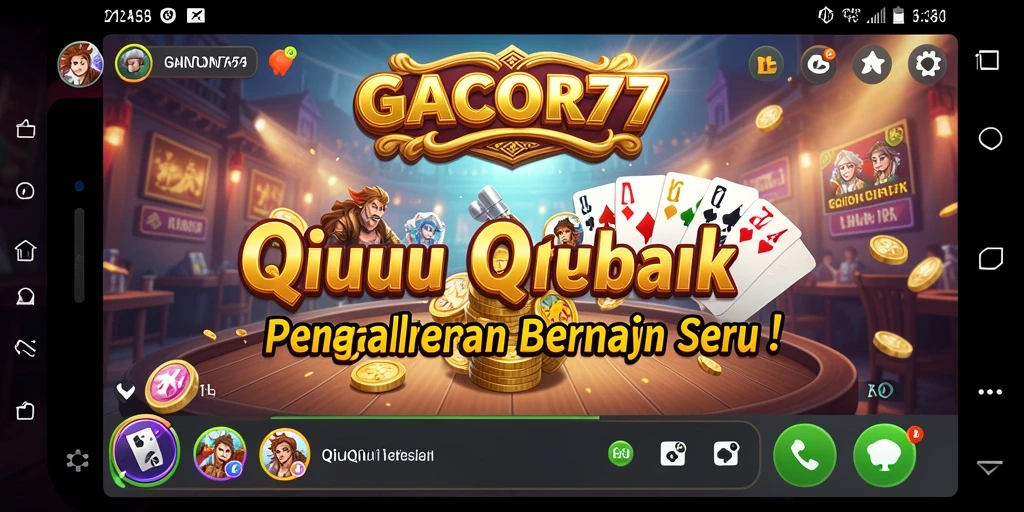 Tampilan gameplay seru dari GACOR77 dalam permainan QiuQiu.