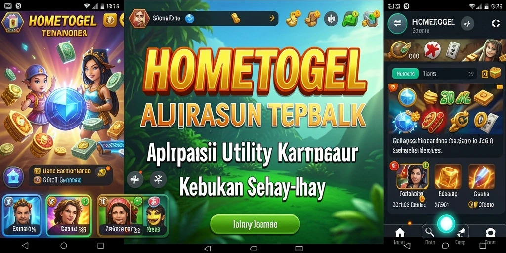 Screenshot HOMETOGEL menampilkan antarmuka yang intuitif dan fitur-fitur berguna.