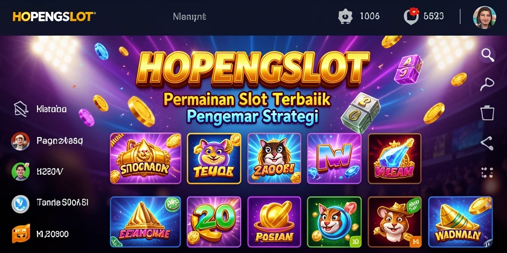 Tampilan gameplay HOPENGSLOT dengan grafis menawan dan mekanisme slot yang seru.