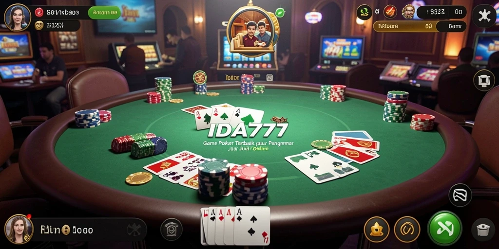 Screenshot IDA777 menampilkan gameplay poker menarik dan interaktif.