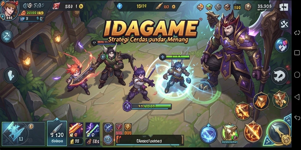 Tampilan gameplay IDAGAME yang memukau dan strategis.