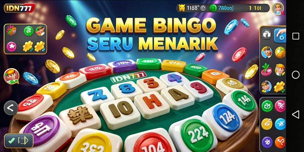 Screenshot permainan IDN777 yang menunjukkan keseruan gameplay Bingo.