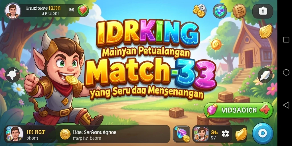 Gameplay seru dengan elemen warna-warni di IDRKING.