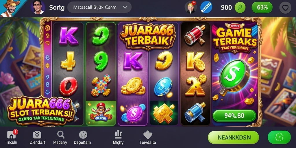 Tampilan menarik dari gameplay JUARA666 saat bermain Slot.