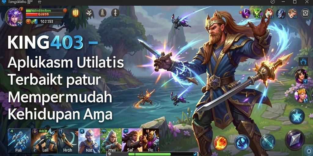 Tampilan utama KING403 yang intuitif dan fungsional.