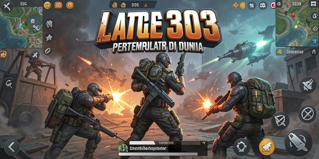 Tampilan gameplay LOS303 yang mendebarkan dalam pertempuran Battle Royale.