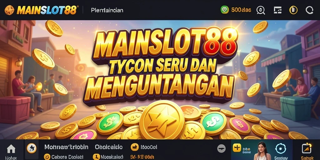 Screenshot gameplay MAINSLOT88 saat mengelola kasino Tycoon.