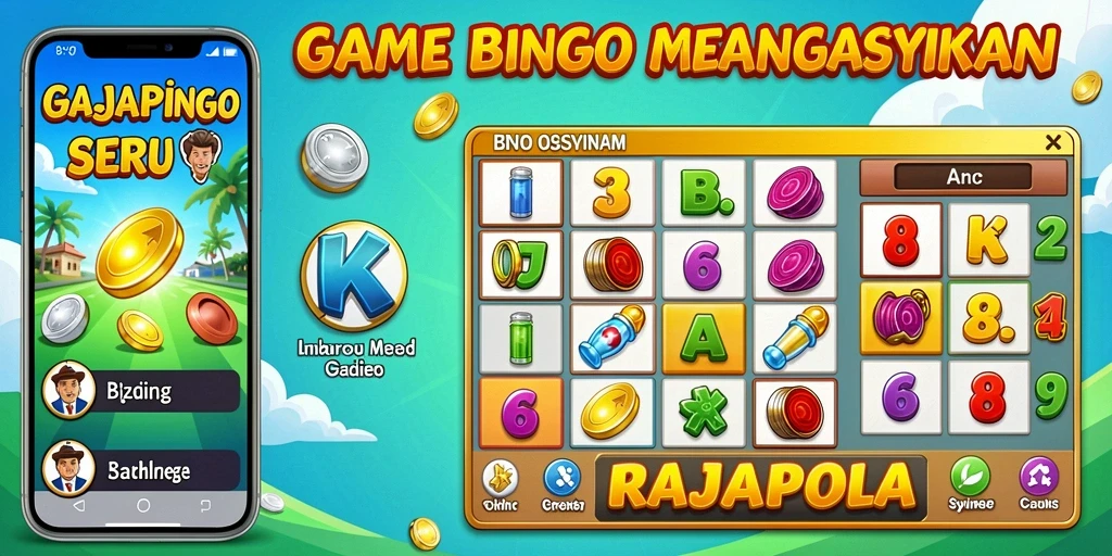 Screenshot menampilkan nuansa seru gameplay Bingo RAJAPOLA.