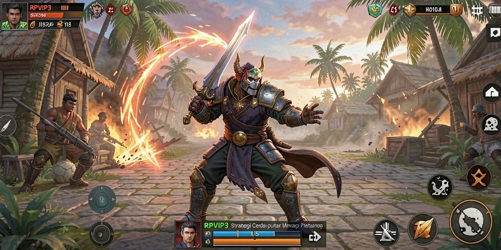 Tampilan gameplay RPVIP3 dengan strategi yang menarik dan mendalam.
