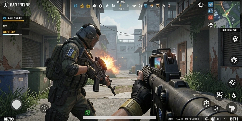 Tampilan menarik dari gameplay RR789 dengan aksi tembak-menembak yang mendebarkan.