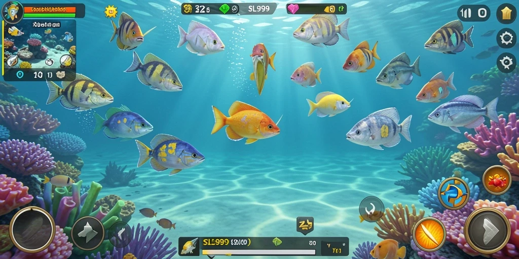 Screenshot gameplay Tembak Ikan SL999 yang seru.