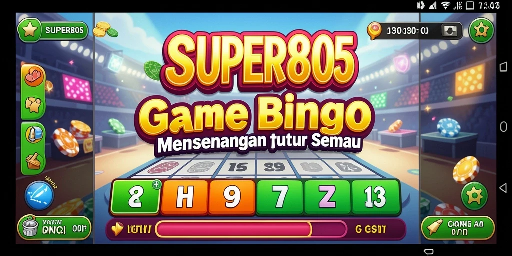 Tampilan gameplay SUPER805 yang seru dan interaktif dalam permainan Bingo.
