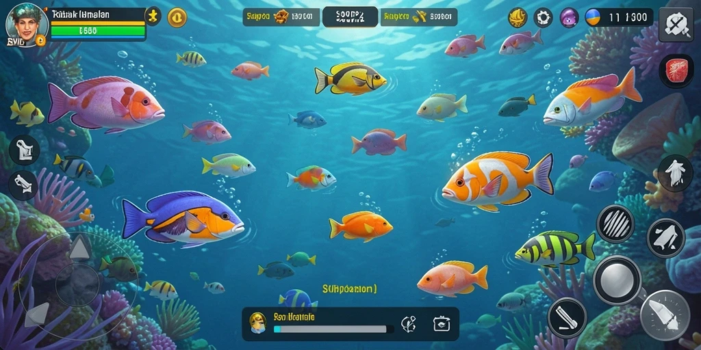 Screenshot gameplay <strong>SVIP2</strong> menampilkan aksi menembak ikan yang seru.