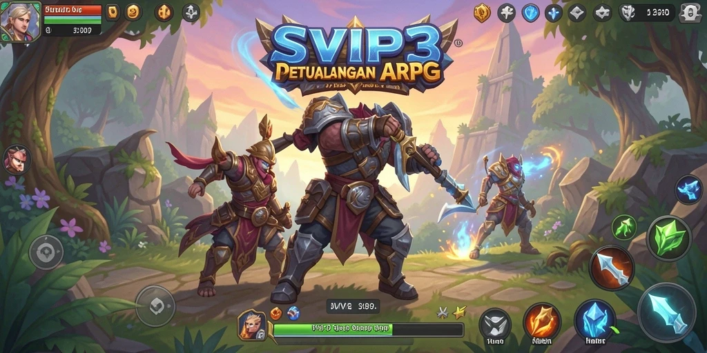 Tangkapan layar menampilkan pertempuran seru di dunia SVIP3.