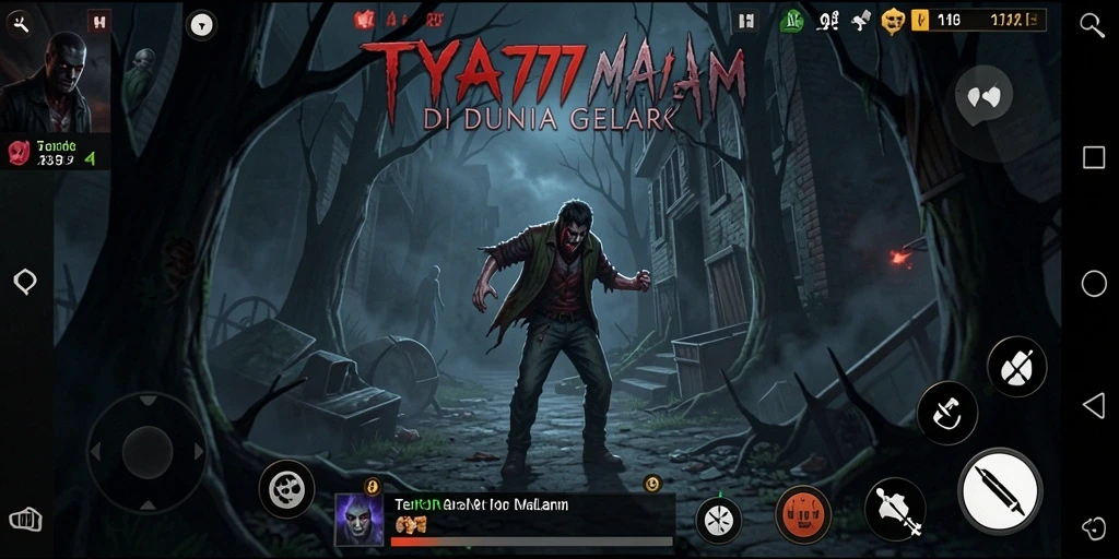 Tampilan menyeramkan dalam gameplay TYA777 yang menegangkan.