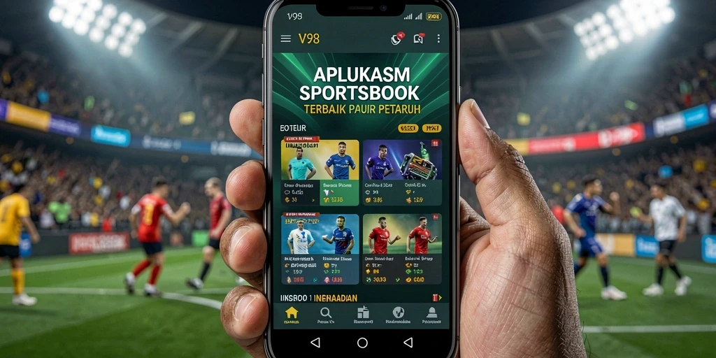 Tampilan antarmuka V98 yang menarik saat taruhan olahraga.