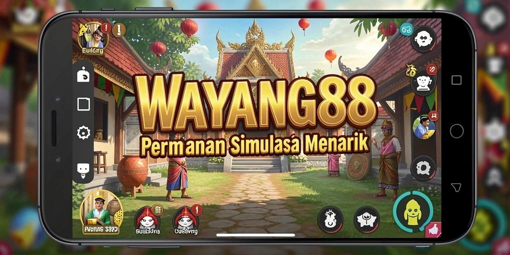 Tampilan gameplay WAYANG88 dengan elemen budaya yang kaya.