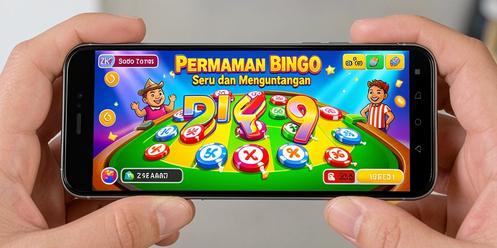Screenshot ZK7 menampilkan gameplay Bingo yang mengasyikkan dengan fitur interaktif.